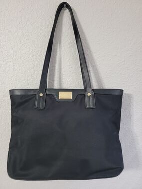 Calvin Klein Black Vinyl Hand Bag